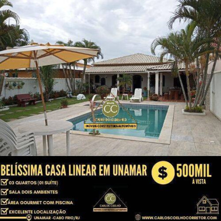 Imagem Casa de Condomínio com 3 Quartos à Venda, 420 m² em Nova Califórnia (tamoios) - Cabo Frio Imagem Casa de Condomínio com 3 Quartos à Venda, 420 m² em Nova Califórnia (tamoios) - Cabo Frio
