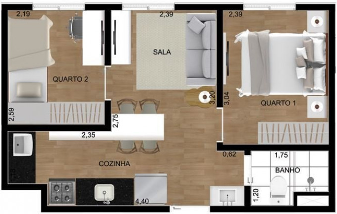 Imagem Apartamento com 2 Quartos à Venda, 42 m² em Vila Rosália - Guarulhos Imagem Apartamento com 2 Quartos à Venda, 42 m² em Vila Rosália - Guarulhos