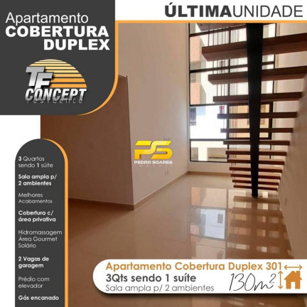 Imagem Cobertura com 3 Quartos à Venda, 130 m² em Bancários - João Pessoa Imagem Cobertura com 3 Quartos à Venda, 130 m² em Bancários - João Pessoa