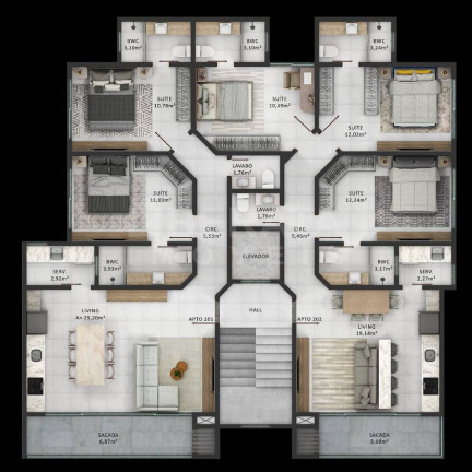 Imagem Apartamento com 2 Quartos à Venda, 82 m² em Meia Praia - Navegantes Imagem Apartamento com 2 Quartos à Venda, 82 m² em Meia Praia - Navegantes