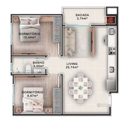 Imagem Imóvel com 2 Quartos à Venda, 64 m² em Municípios - Balneário Camboriú Imagem Imóvel com 2 Quartos à Venda, 64 m² em Municípios - Balneário Camboriú