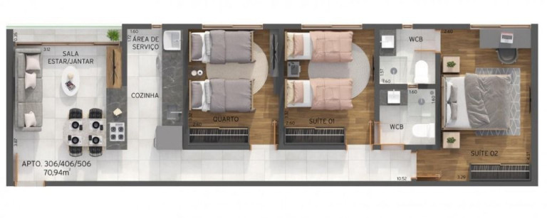 Imagem Apartamento com 2 Quartos à Venda, 60 m² em Cabo Branco - João Pessoa Imagem Apartamento com 2 Quartos à Venda, 60 m² em Cabo Branco - João Pessoa