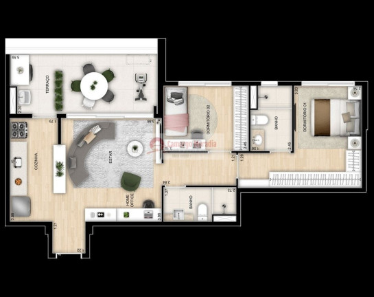 Imagem Apartamento com 2 Quartos à Venda, 75 m² em Parque Imperial - São Paulo Imagem Apartamento com 2 Quartos à Venda, 75 m² em Parque Imperial - São Paulo
