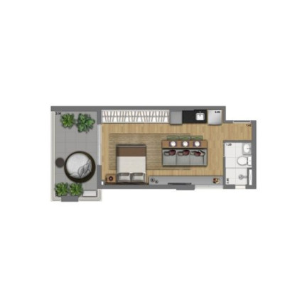 Imagem Imóvel com 1 Quarto à Venda, 30 m² em Consolação - São Paulo