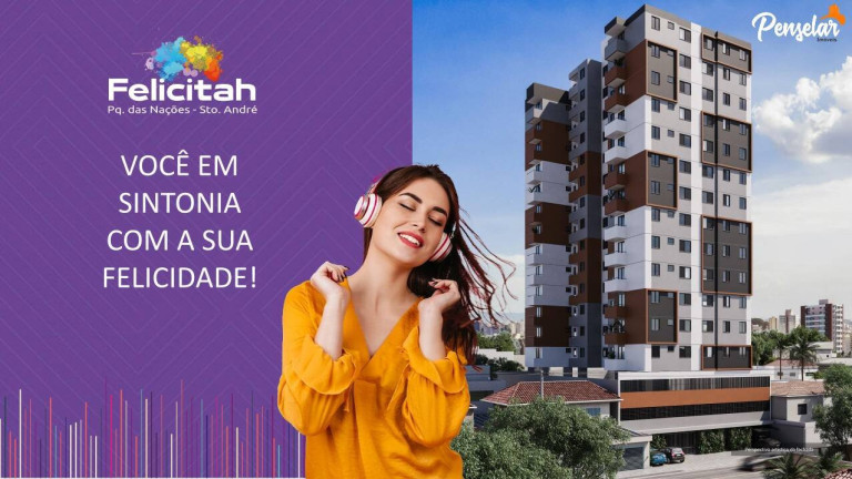 Imagem Apartamento com 2 Quartos à Venda, 44 m² em Parque Das Nações - Santo André