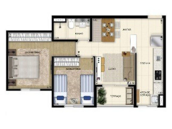 Imagem Apartamento com 1 Quarto à Venda, 42 m² em Centro - São Bernardo Do Campo Imagem Apartamento com 1 Quarto à Venda, 42 m² em Centro - São Bernardo Do Campo