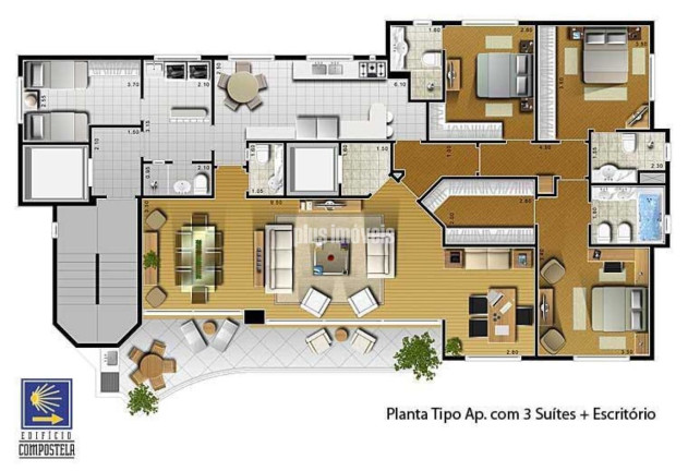 Imagem Apartamento com 3 Quartos à Venda, 185 m² em Santo Amaro - São Paulo Imagem Apartamento com 3 Quartos à Venda, 185 m² em Santo Amaro - São Paulo