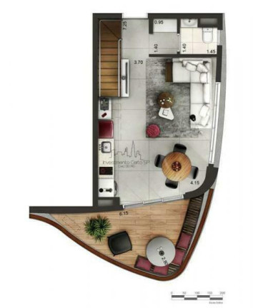 Imagem Apartamento com 1 Quarto à Venda, 46 m² em Itaim Bibi - São Paulo Imagem Apartamento com 1 Quarto à Venda, 46 m² em Itaim Bibi - São Paulo