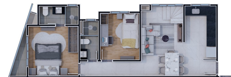 Imagem Apartamento com 2 Quartos à Venda, 60 m² em Hauer - Curitiba