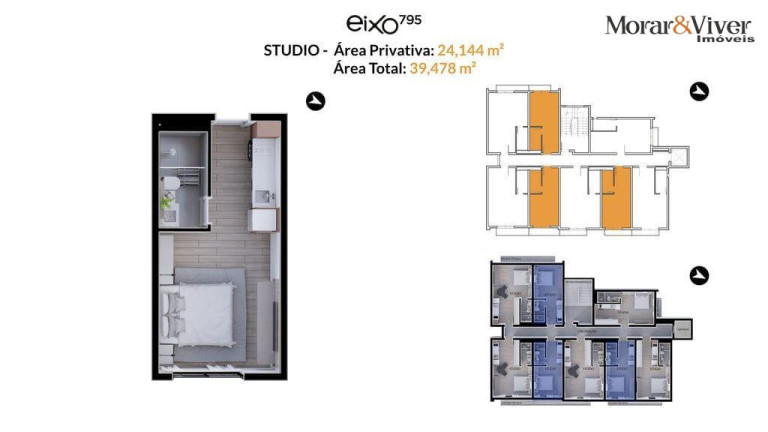 Imagem Apartamento com 1 Quarto à Venda, 32 m² em Cristo Rei - Curitiba Imagem Apartamento com 1 Quarto à Venda, 32 m² em Cristo Rei - Curitiba