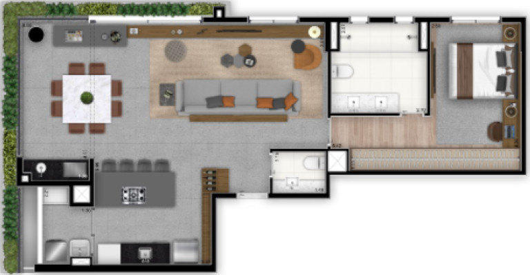 Imagem Apartamento com 2 Quartos à Venda, 145 m² em Brooklin Novo - São Paulo Imagem Apartamento com 2 Quartos à Venda, 145 m² em Brooklin Novo - São Paulo