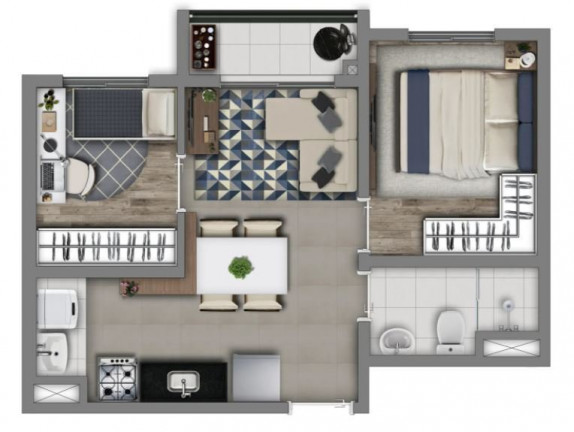 Imagem Apartamento com 2 Quartos à Venda, 36 m² em Socorro - São Paulo