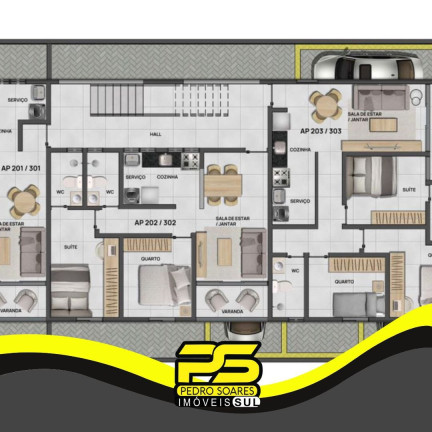 Imagem Apartamento com 3 Quartos à Venda, 63 m² em Bessa - João Pessoa Imagem Apartamento com 3 Quartos à Venda, 63 m² em Bessa - João Pessoa