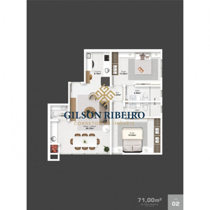 Imagem Apartamento com 2 Quartos à Venda, 73 m² em Centro - Camboriú