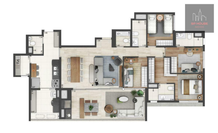 Imagem Apartamento com 4 Quartos à Venda, 145 m² em Campo Belo - São Paulo Imagem Apartamento com 4 Quartos à Venda, 145 m² em Campo Belo - São Paulo