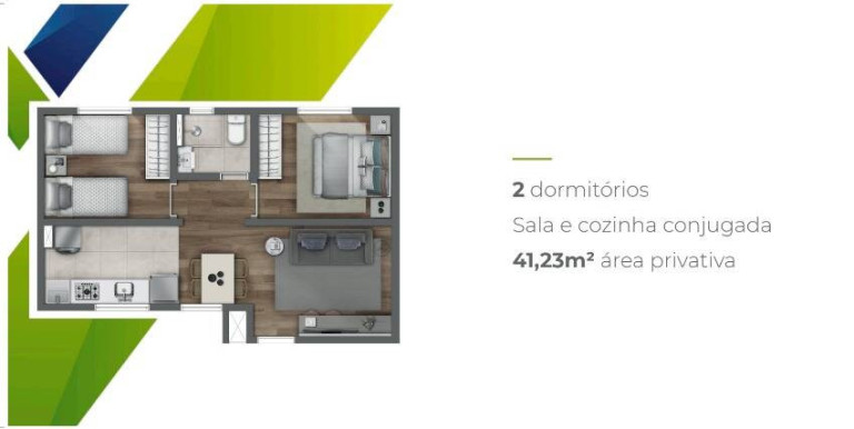 Imagem Apartamento com 2 Quartos à Venda, 41 m² em São Jose - Esteio Imagem Apartamento com 2 Quartos à Venda, 41 m² em São Jose - Esteio