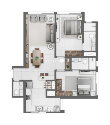 Apartamento com 2 Quartos à Venda, 82 m² em Centro - Torres