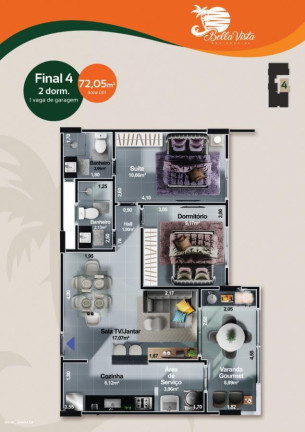 Imagem Apartamento com 2 Quartos à Venda, 76 m² em Centro - Itanhaém Imagem Apartamento com 2 Quartos à Venda, 76 m² em Centro - Itanhaém