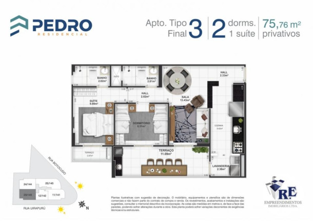 Imagem Apartamento com 1 Quarto à Venda, 51 m² em Tupi - Praia Grande