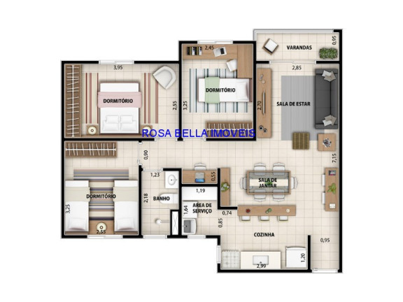 Imagem Apartamento com 3 Quartos à Venda, 71 m² em Vila Santa Maria - Jundiaí Imagem Apartamento com 3 Quartos à Venda, 71 m² em Vila Santa Maria - Jundiaí