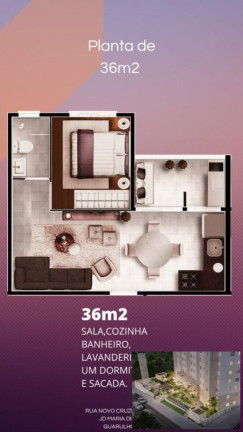 Imagem Apartamento com 2 Quartos à Venda, 40 m² em Jardim Maria Dirce - Guarulhos Imagem Apartamento com 2 Quartos à Venda, 40 m² em Jardim Maria Dirce - Guarulhos
