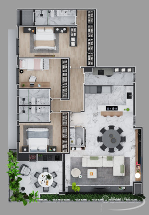 Imagem Apartamento com 3 Quartos à Venda, 153 m² em Santo Antônio - Joinville Imagem Apartamento com 3 Quartos à Venda, 153 m² em Santo Antônio - Joinville