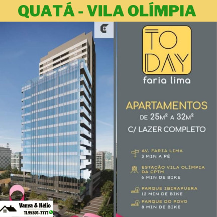 Imagem Apartamento com 1 Quarto à Venda, 25 m² em Vila Olímpia - São Paulo