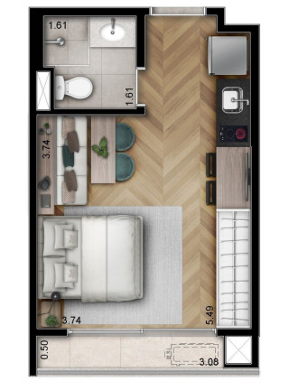 Imagem Apartamento com 1 Quarto à Venda, 24 m² em Pinheiros - São Paulo Imagem Apartamento com 1 Quarto à Venda, 24 m² em Pinheiros - São Paulo