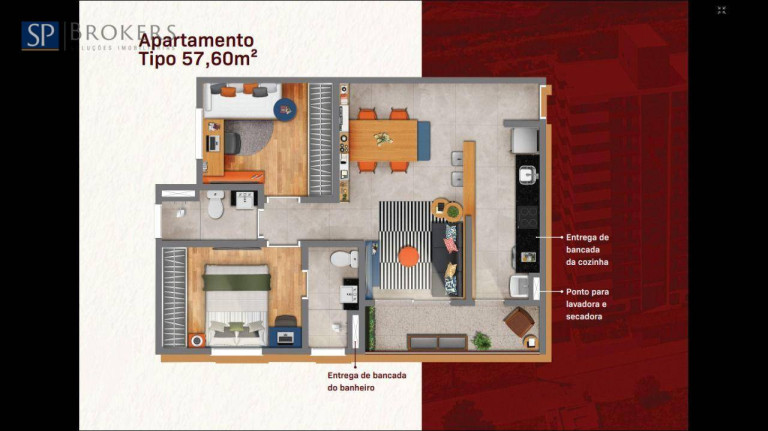 Imagem Apartamento com 2 Quartos à Venda, 57 m² em Edifício Vida Bella Itú - Itu Imagem Apartamento com 2 Quartos à Venda, 57 m² em Edifício Vida Bella Itú - Itu