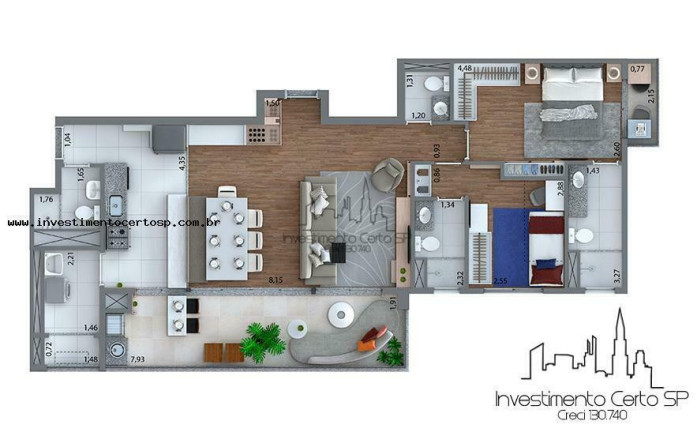 Imagem Apartamento com 3 Quartos à Venda, 106 m² em Tatuapé - São Paulo Imagem Apartamento com 3 Quartos à Venda, 106 m² em Tatuapé - São Paulo