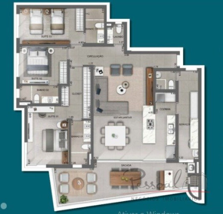 Imagem Apartamento com 3 Quartos à Venda, 25.349 m² em Cacupé - Florianópolis