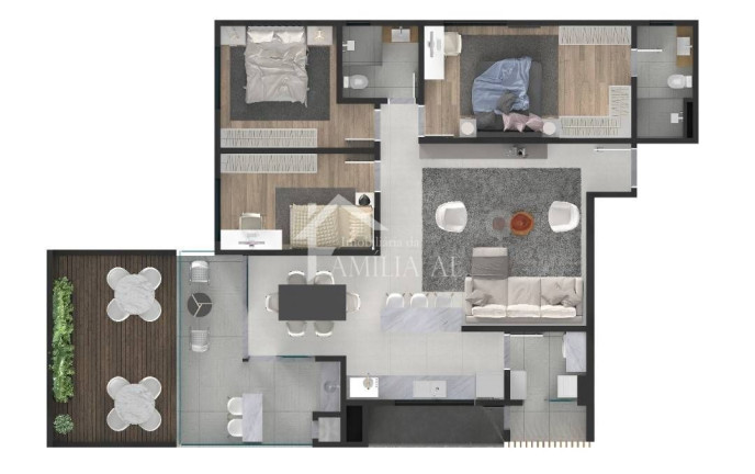 Imagem Apartamento com 2 Quartos à Venda, 77 m² em Bom Retiro - Joinville