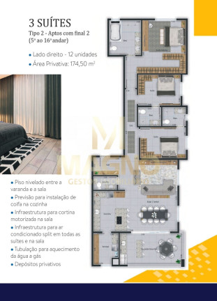 Imagem Apartamento com 3 Quartos à Venda, 174 m² em Coqueiral - Cascavel