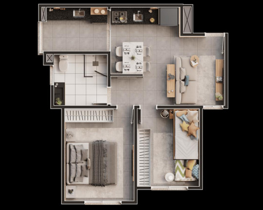 Imagem Apartamento com 2 Quartos à Venda, 50 m² em Jardim Bom Sucesso - Indaiatuba