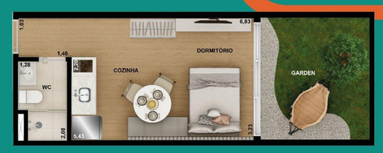 Imagem Imóvel com 1 Quarto à Venda, 31 m² em Campo Belo - São Paulo