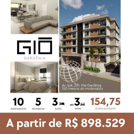 Imagem Apartamento com 3 Quartos à Venda, 148 m² em Vila Gardênia - Atibaia Imagem Apartamento com 3 Quartos à Venda, 148 m² em Vila Gardênia - Atibaia