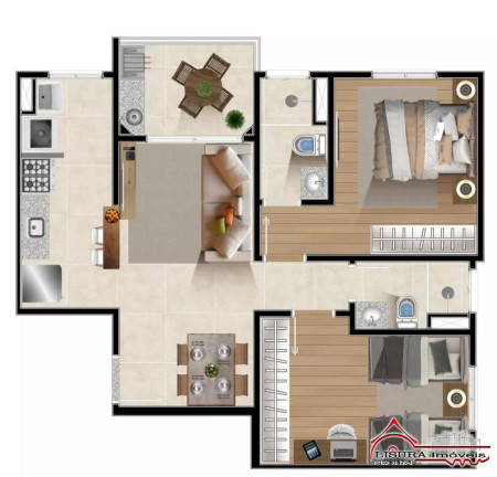 Imagem Apartamento com 3 Quartos à Venda, 58 m² em Centro - Jacareí Imagem Apartamento com 3 Quartos à Venda, 58 m² em Centro - Jacareí