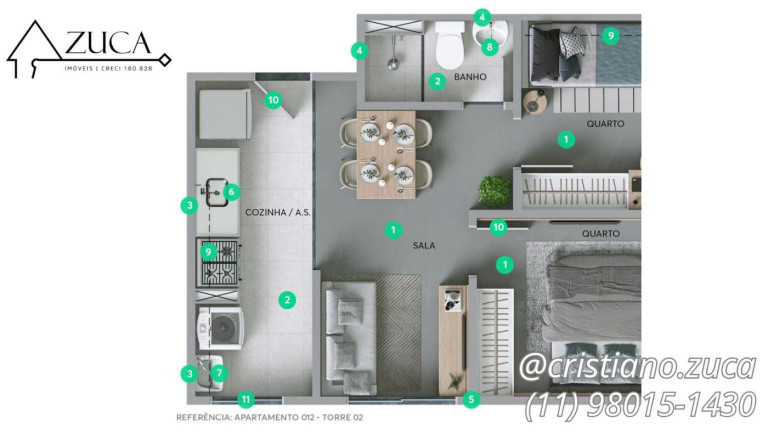 Imagem Apartamento com 2 Quartos à Venda,  em Jardim Cidade Pirituba - São Paulo