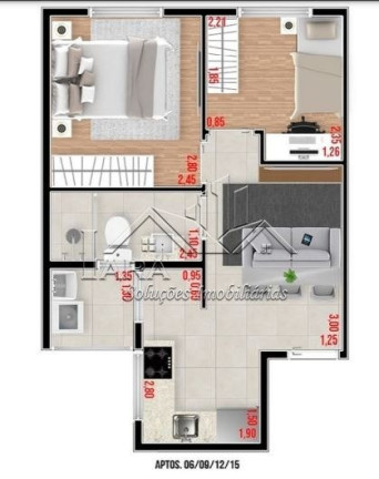 Imagem Apartamento com 1 Quarto à Venda, em Parque Das Paineiras - São Paulo Imagem Apartamento com 1 Quarto à Venda, em Parque Das Paineiras - São Paulo