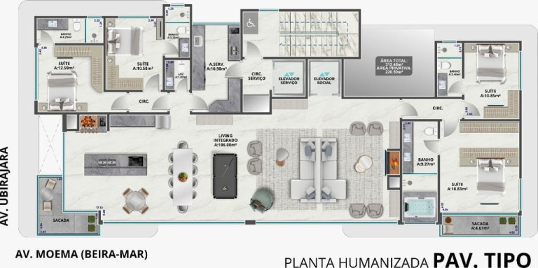 Imagem Apartamento com 4 Quartos à Venda, 220 m² em Capão Da Canoa - Capão Da Canoa