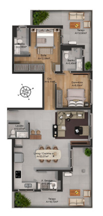 Imagem Apartamento com 2 Quartos à Venda, 117 m² em Petrópolis - Porto Alegre