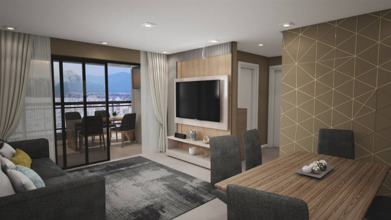 Imagem Apartamento com 2 Quartos à Venda, 103 m² em Guilhermina - Praia Grande