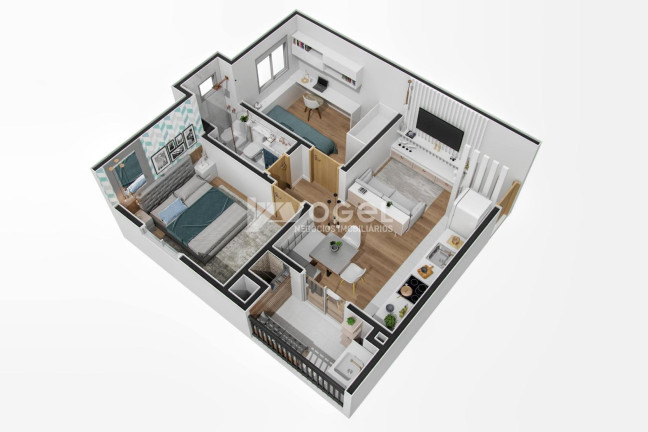 Imagem Apartamento com 2 Quartos à Venda, 47 m² em Humaitá - Bento Goncalves Imagem Apartamento com 2 Quartos à Venda, 47 m² em Humaitá - Bento Goncalves