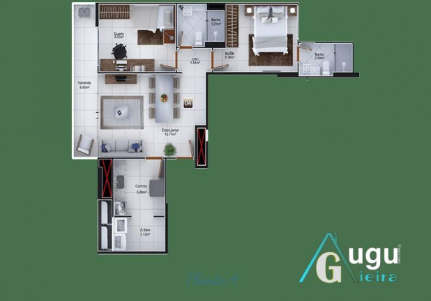 Imagem Apartamento com 2 Quartos à Venda, 66 m² em Centro - Guarapari Imagem Apartamento com 2 Quartos à Venda, 66 m² em Centro - Guarapari