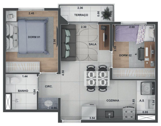 Imagem Apartamento com 2 Quartos à Venda, 42 m² em Campo Limpo - São Paulo Imagem Apartamento com 2 Quartos à Venda, 42 m² em Campo Limpo - São Paulo