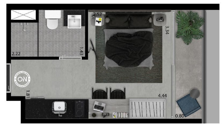 Imagem Cobertura com 1 Quarto à Venda, 46 m² em Vila Olímpia - São Paulo