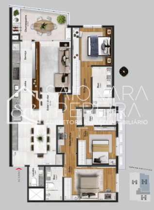 Imagem Apartamento com 3 Quartos à Venda, 130 m² em Estreito - Florianópolis
