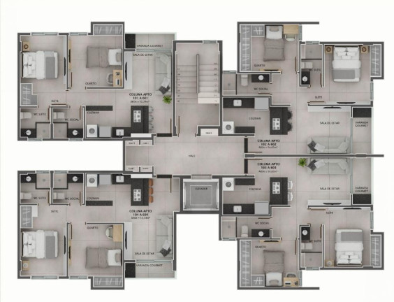 Imagem Apartamento com 2 Quartos à Venda, 53 m² em Bessa - João Pessoa Imagem Apartamento com 2 Quartos à Venda, 53 m² em Bessa - João Pessoa