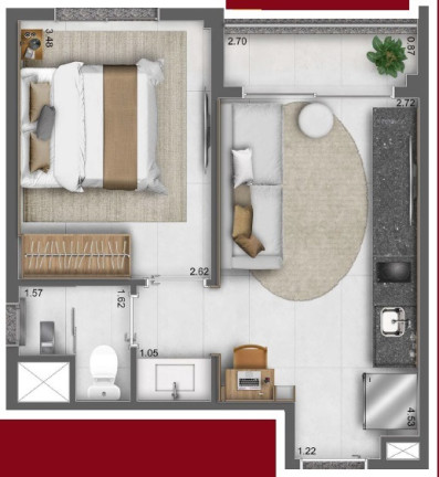 Imagem Apartamento com 1 Quarto à Venda, 28 m² em Perdizes - São Paulo Imagem Apartamento com 1 Quarto à Venda, 28 m² em Perdizes - São Paulo