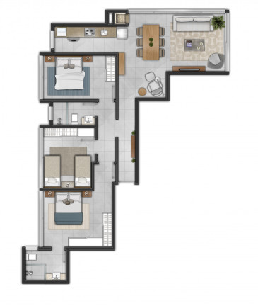 Imagem Apartamento com 2 Quartos à Venda, 149 m² em Centro - Torres Imagem Apartamento com 2 Quartos à Venda, 149 m² em Centro - Torres